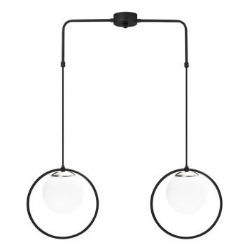 Lustră metalică Opviq lights Flovena, negru